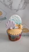 Cupcakes rellenos y con aplique (Por 6 unidades.)